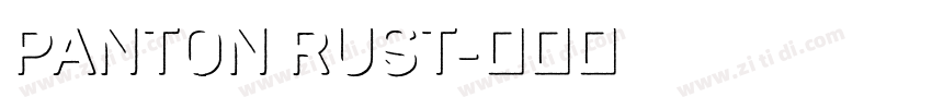 Panton Rust字体转换